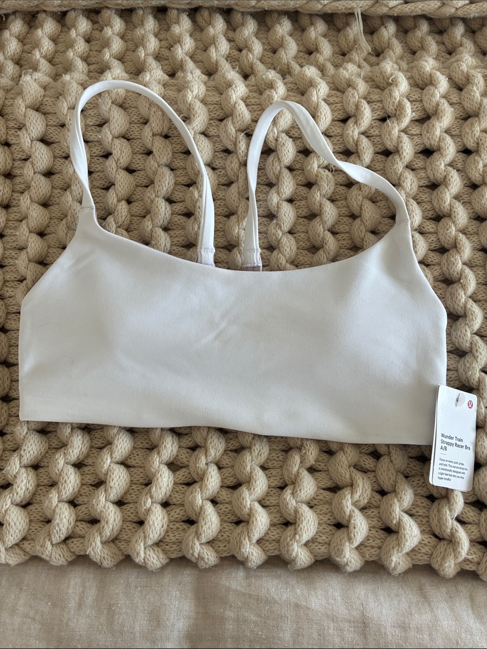 lululemon athletica Light White Seamless Bralette